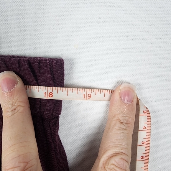 J. Jill Linen Stretch Straight Leg Pull On Pants SIZE Large - Picture 3 of 6